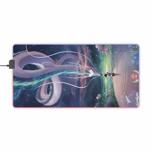Ghibli-Inspired Dreamscape LED Gaming Mouse Pad