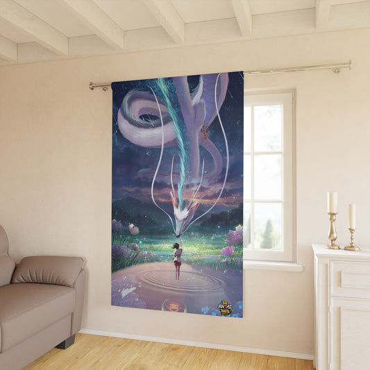 Ghibli-Inspired Dreamlike Window Curtain