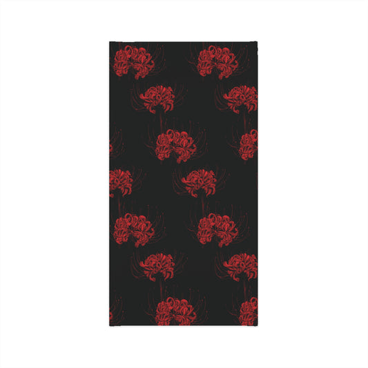 Kaneki Mask Neck Gaiter — Ghoul Smile & Red Spider Lily Design