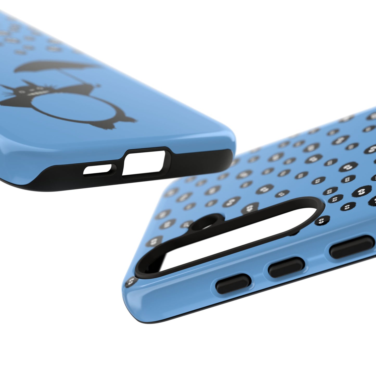 Totoro Umbrella Phone Case – Studio Ghibli-Inspired Totoro Soot Sprite Design