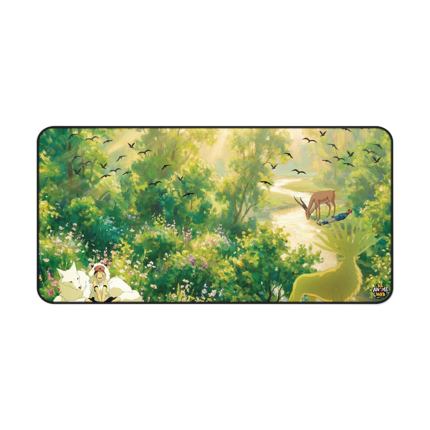 Forest of Life Desk Mat — Joyful Peace Princess Mononoke-Inspired