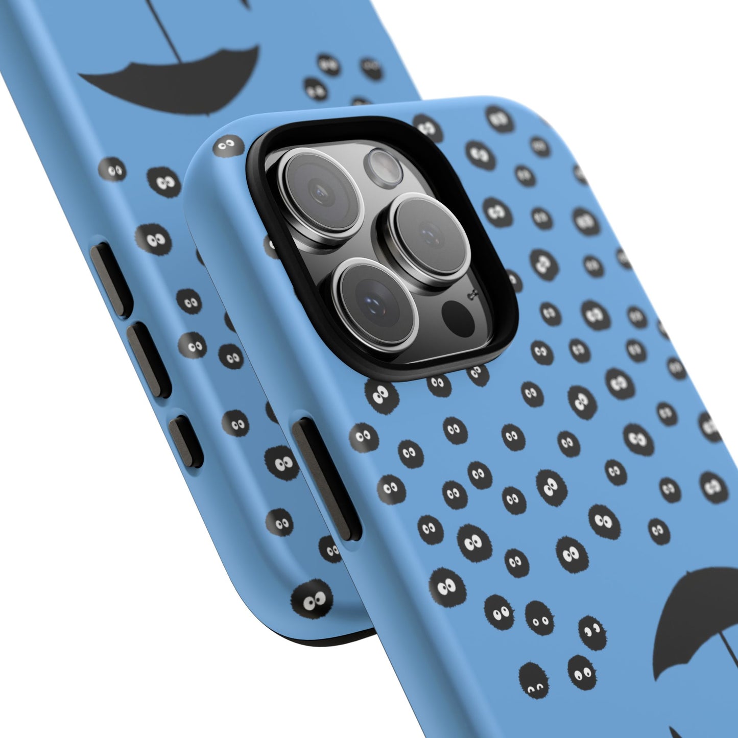 Totoro Umbrella Phone Case – Studio Ghibli-Inspired Totoro Soot Sprite Design