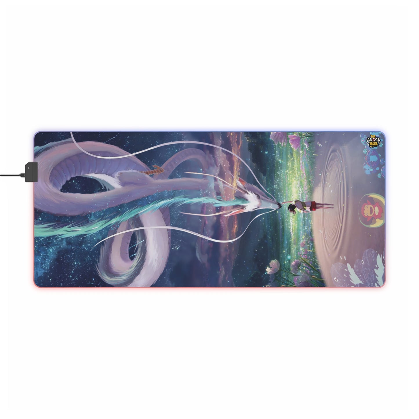 Ghibli-Inspired Dreamscape LED Gaming Mouse Pad