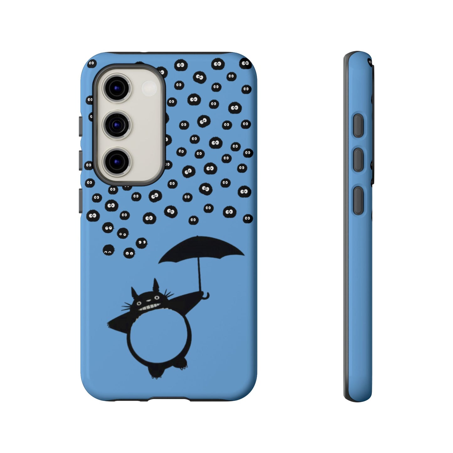Totoro Umbrella Phone Case – Studio Ghibli-Inspired Totoro Soot Sprite Design