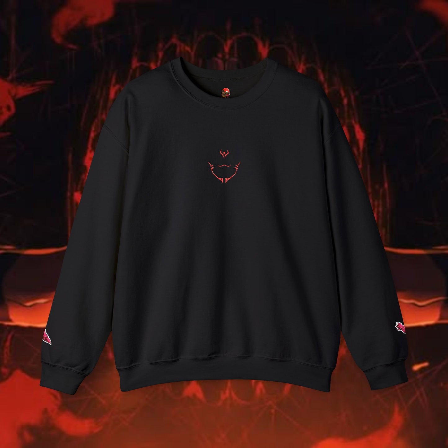 King of Curses Embroidered Crewneck Sweatshirt
