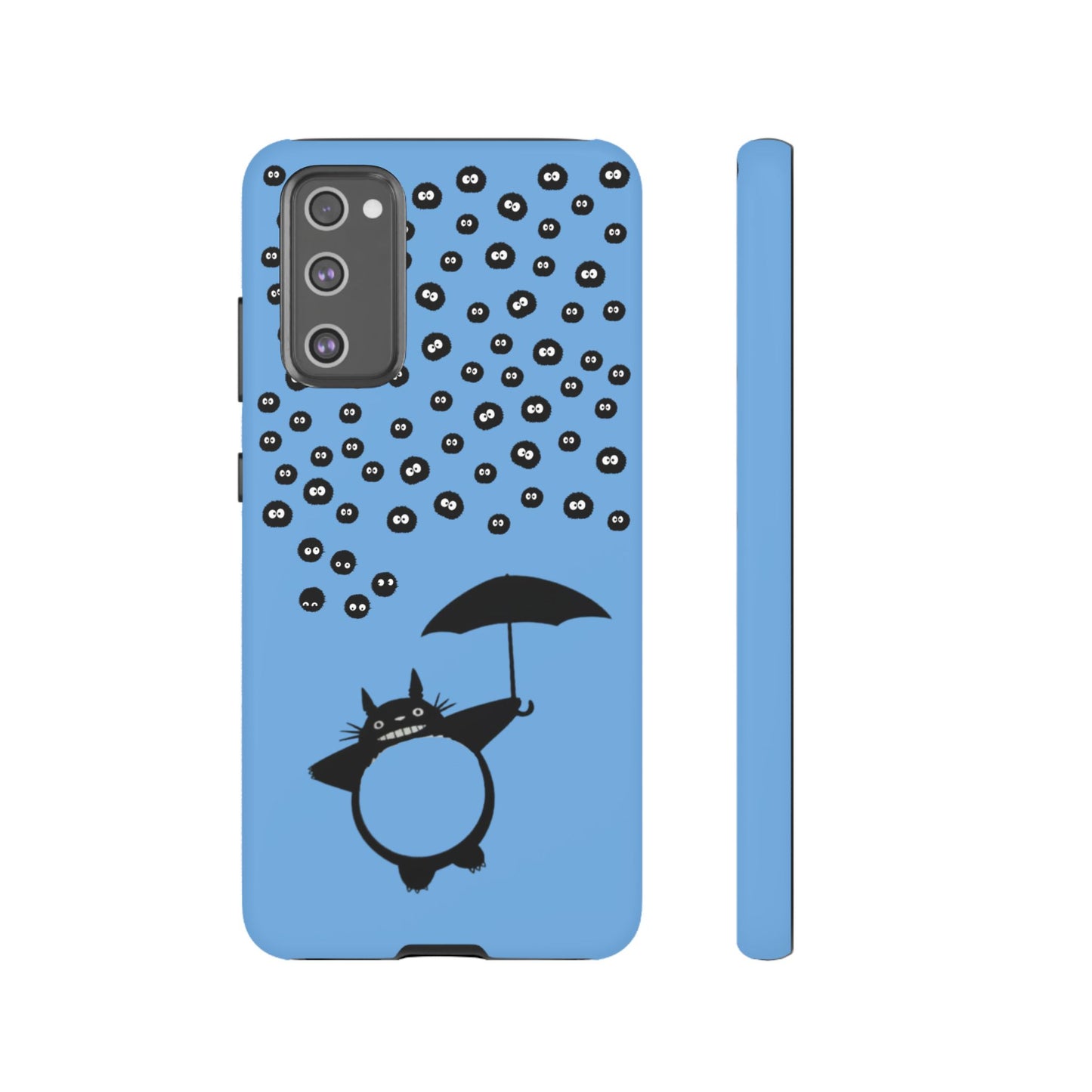 Totoro Umbrella Phone Case – Studio Ghibli-Inspired Totoro Soot Sprite Design