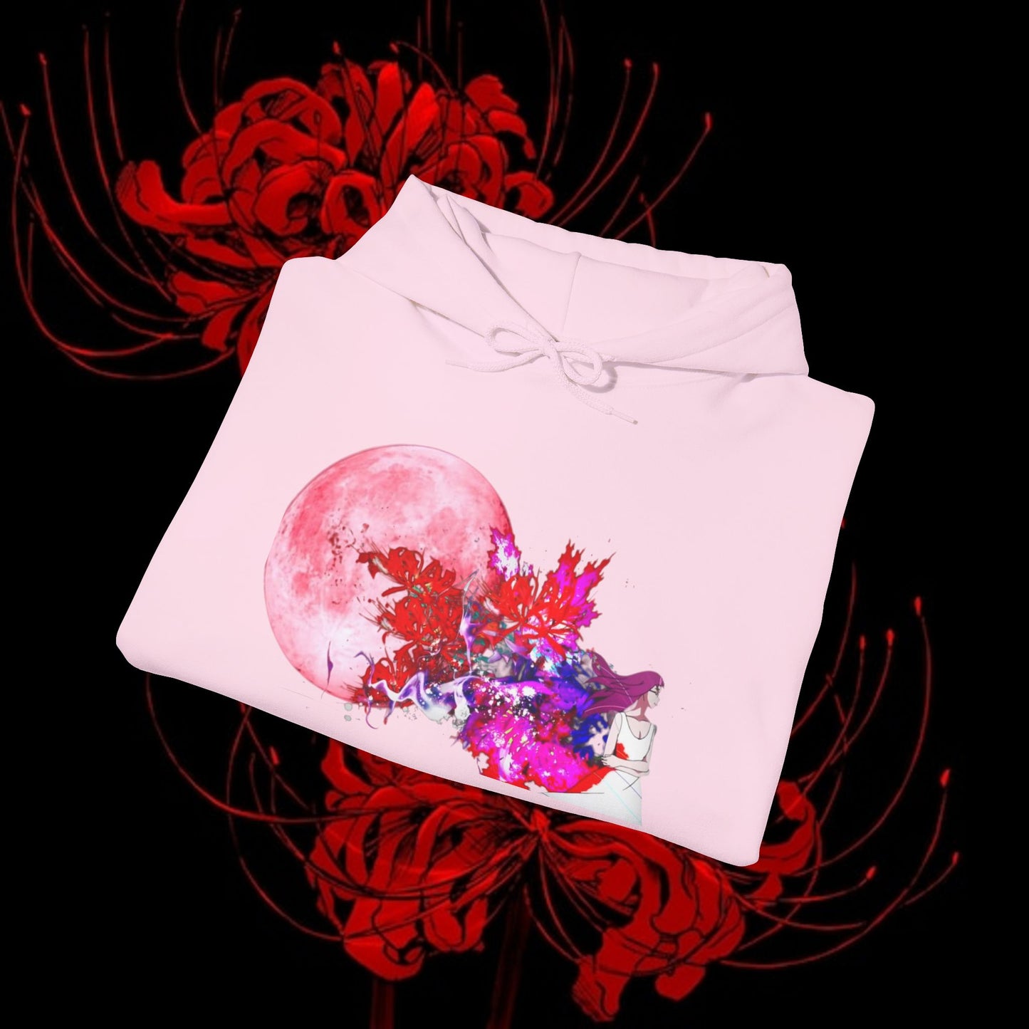 Kaneki's Duality Hoodie — Rize & Touka Red Spider Lily Sweatshirt