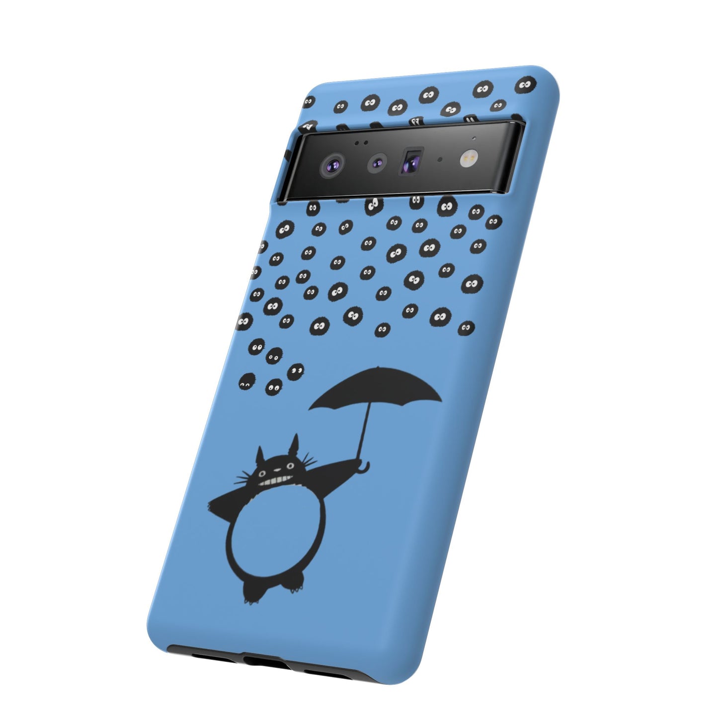 Totoro Umbrella Phone Case – Studio Ghibli-Inspired Totoro Soot Sprite Design