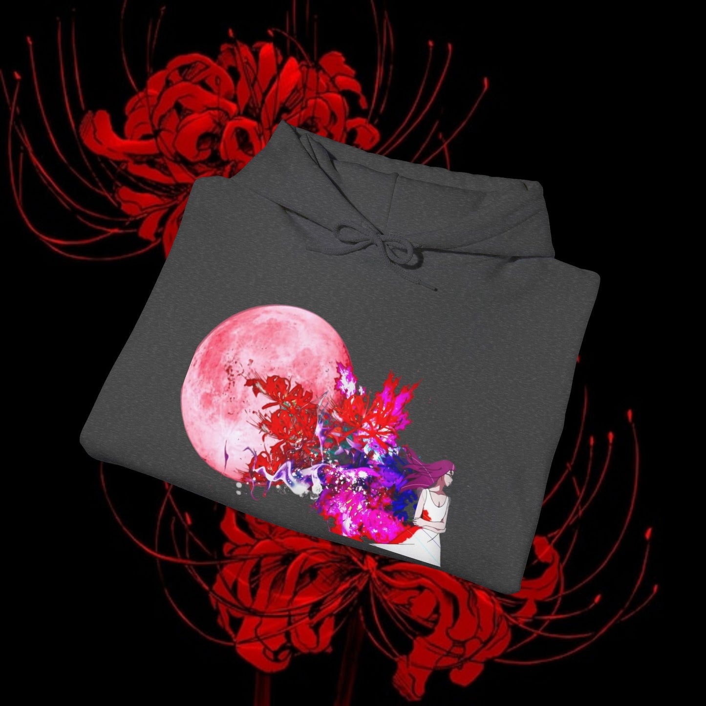 Kaneki's Duality Hoodie — Rize & Touka Red Spider Lily Sweatshirt