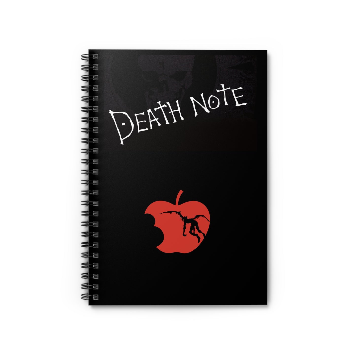Death Note Spiral Notebook — Anime-Inspired Ruled Journal with Red Apple Design