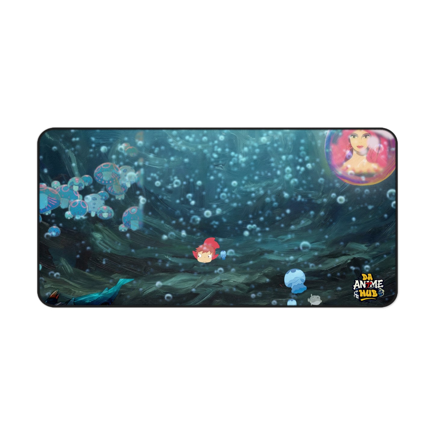 Ponyo-Inspired Deep Sea Exploration Desk Mat — Cute Studio Ghibli Style