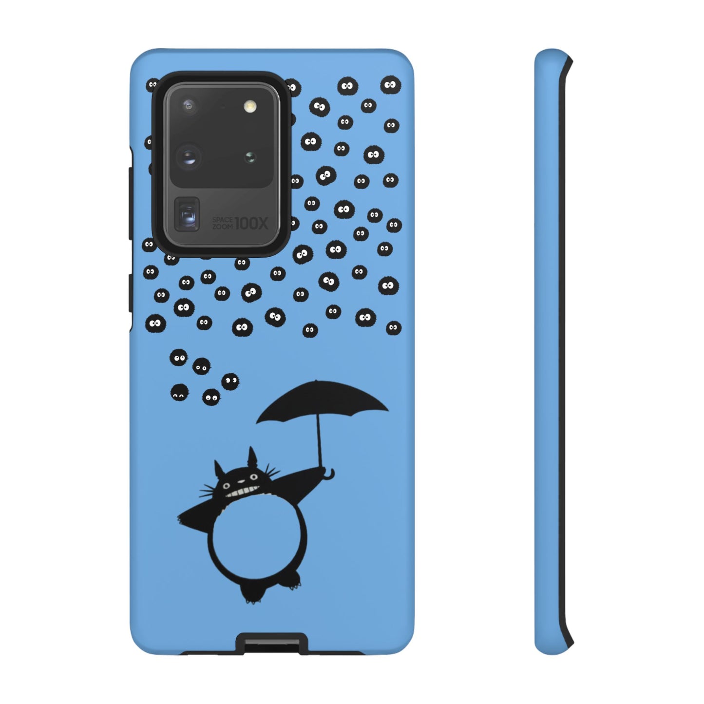 Totoro Umbrella Phone Case – Studio Ghibli-Inspired Totoro Soot Sprite Design
