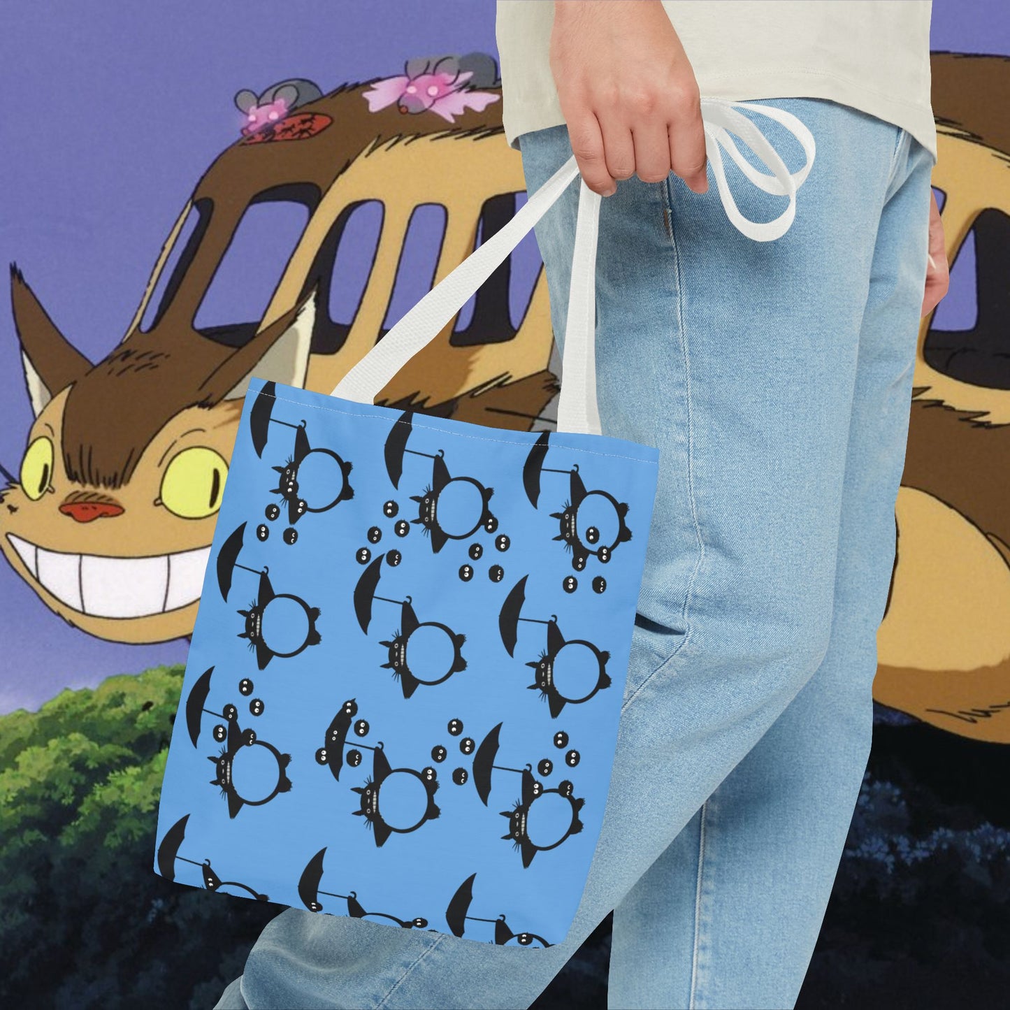 Studio Ghibli Totoro-Inspired Tote Bag — Cute Anime AOP Carryall