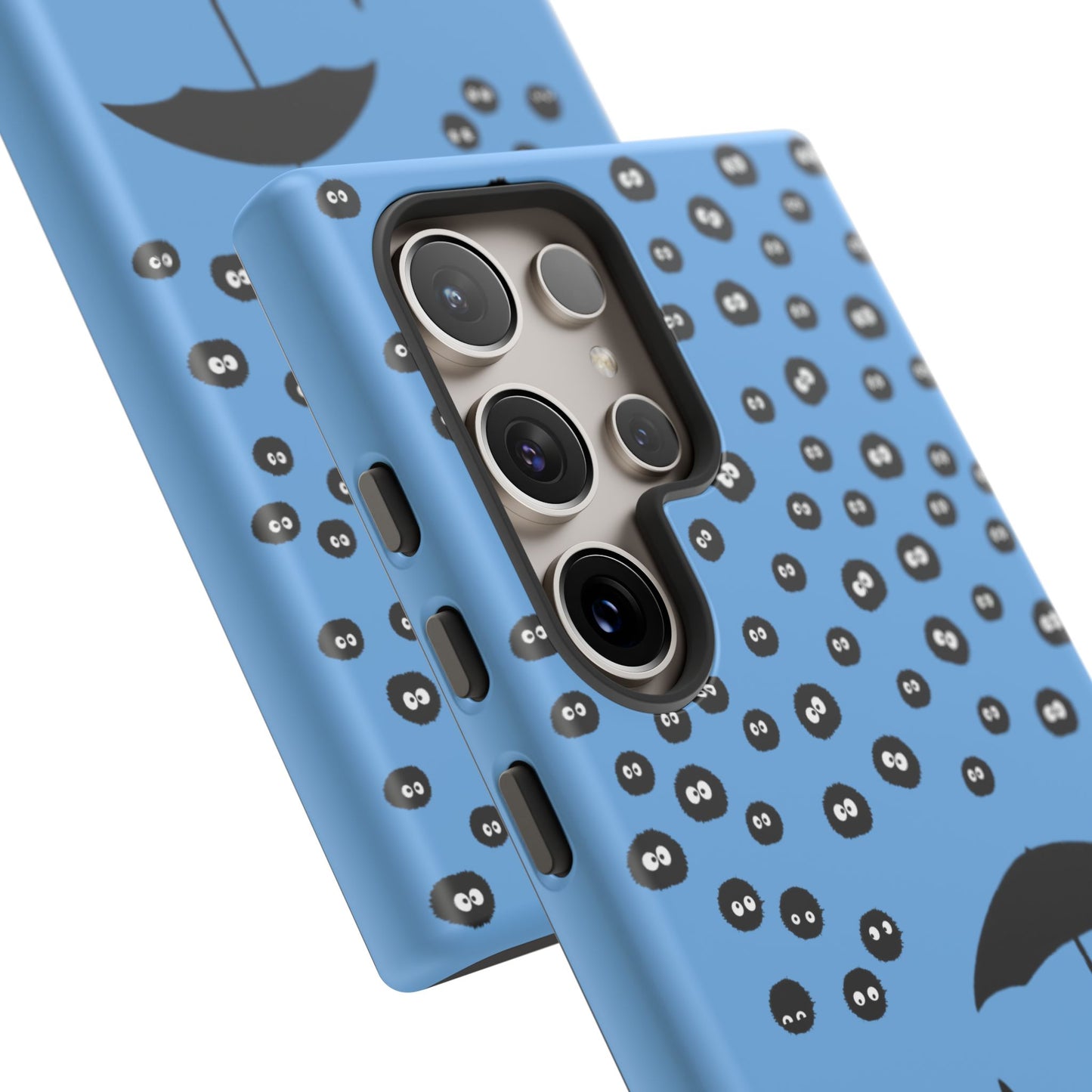 Totoro Umbrella Phone Case – Studio Ghibli-Inspired Totoro Soot Sprite Design