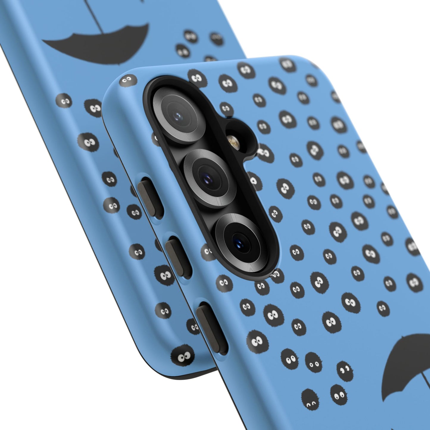 Totoro Umbrella Phone Case – Studio Ghibli-Inspired Totoro Soot Sprite Design