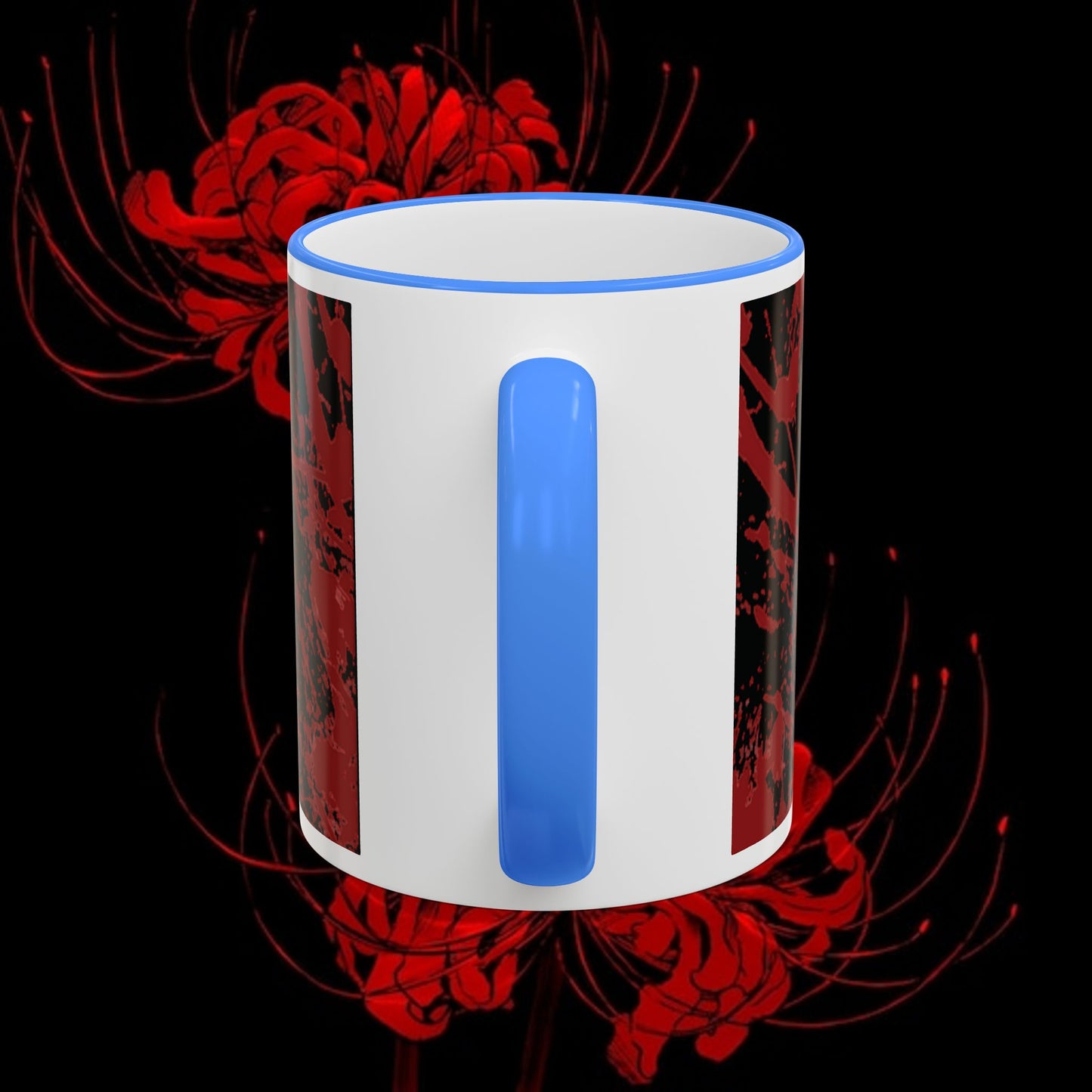 Tokyo Ghoul Inspired Accent Rim & Handle Mug — Anime Coffee Cup (11oz/15oz)