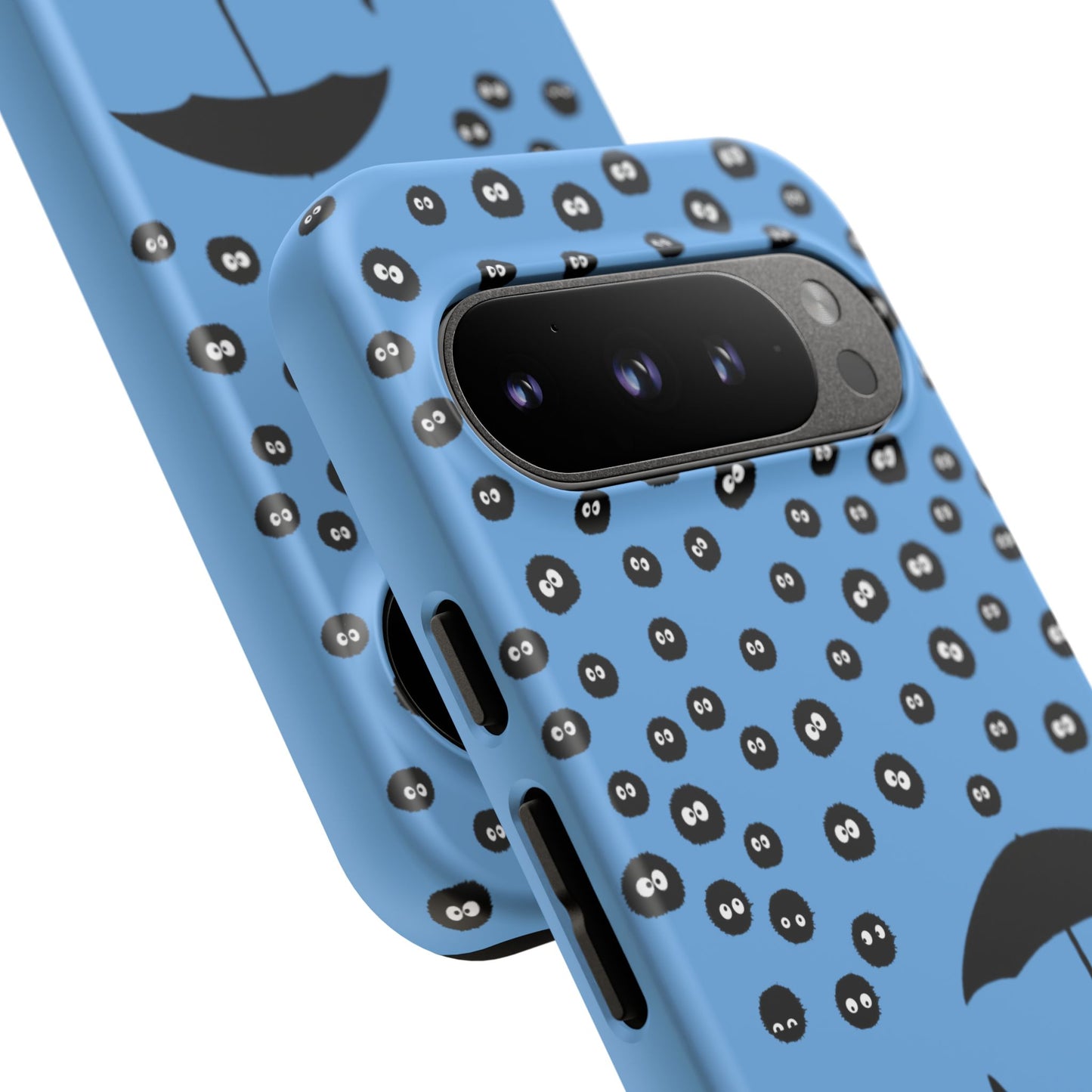 Totoro Umbrella Phone Case – Studio Ghibli-Inspired Totoro Soot Sprite Design