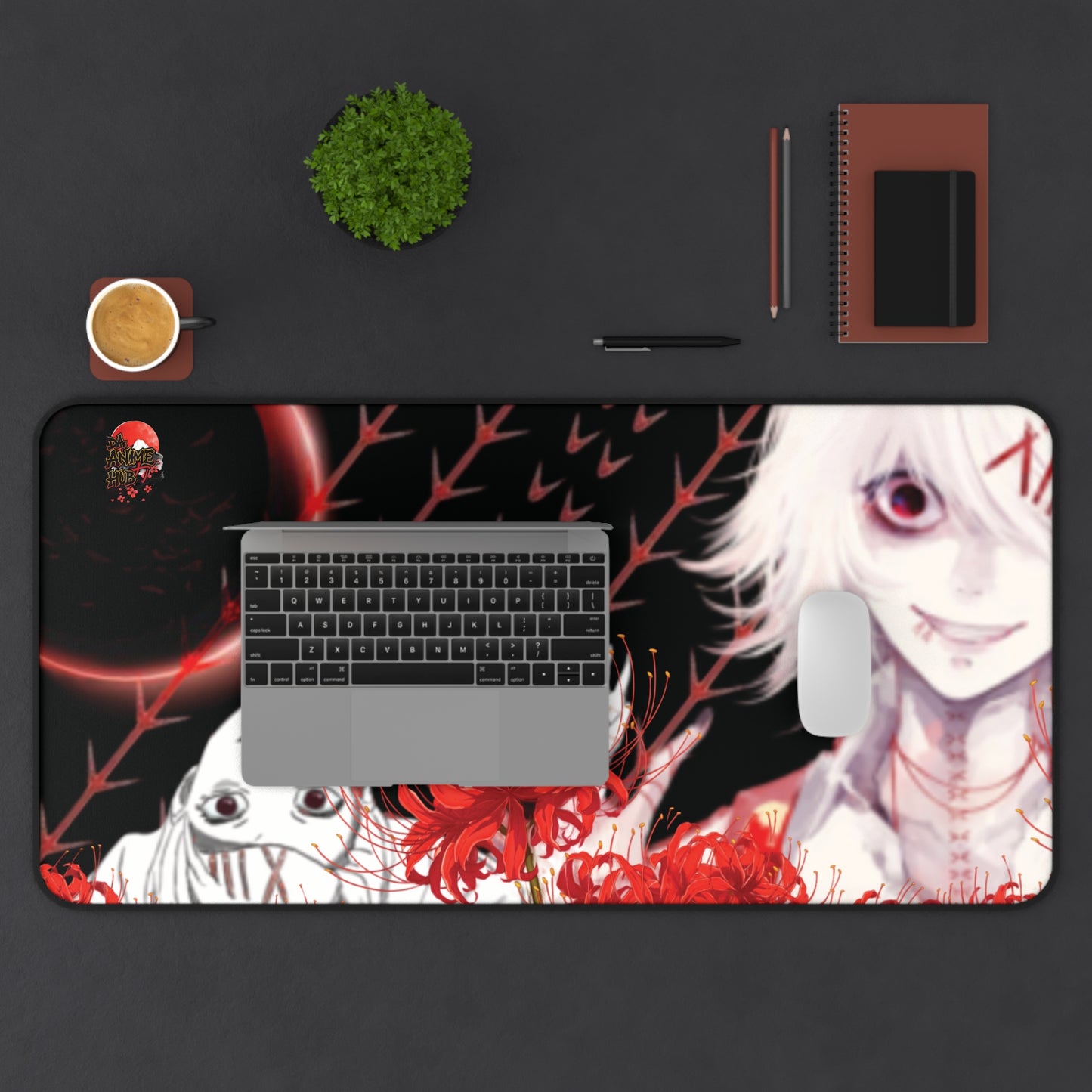 Tokyo Ghoul Juuzou Stitched Design Desk Mat — Red Spider Lily