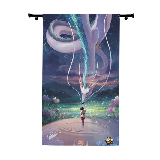 Ghibli-Inspired Dreamlike Window Curtain