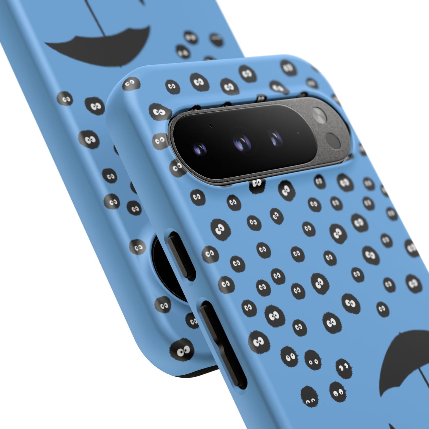 Totoro Umbrella Phone Case – Studio Ghibli-Inspired Totoro Soot Sprite Design