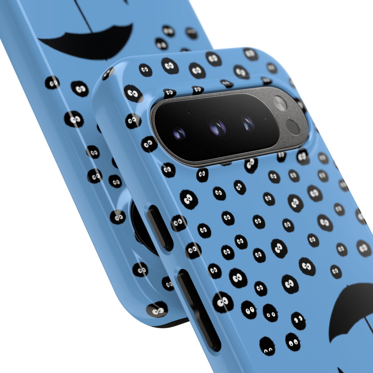 Totoro Umbrella Phone Case – Studio Ghibli-Inspired Totoro Soot Sprite Design