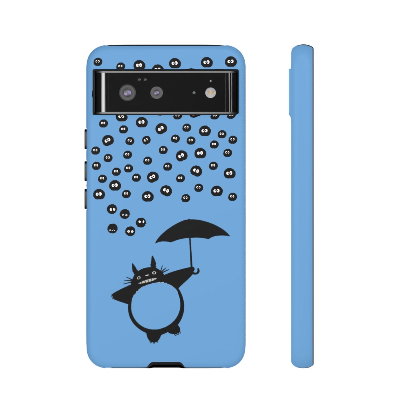 Totoro Umbrella Phone Case – Studio Ghibli-Inspired Totoro Soot Sprite Design