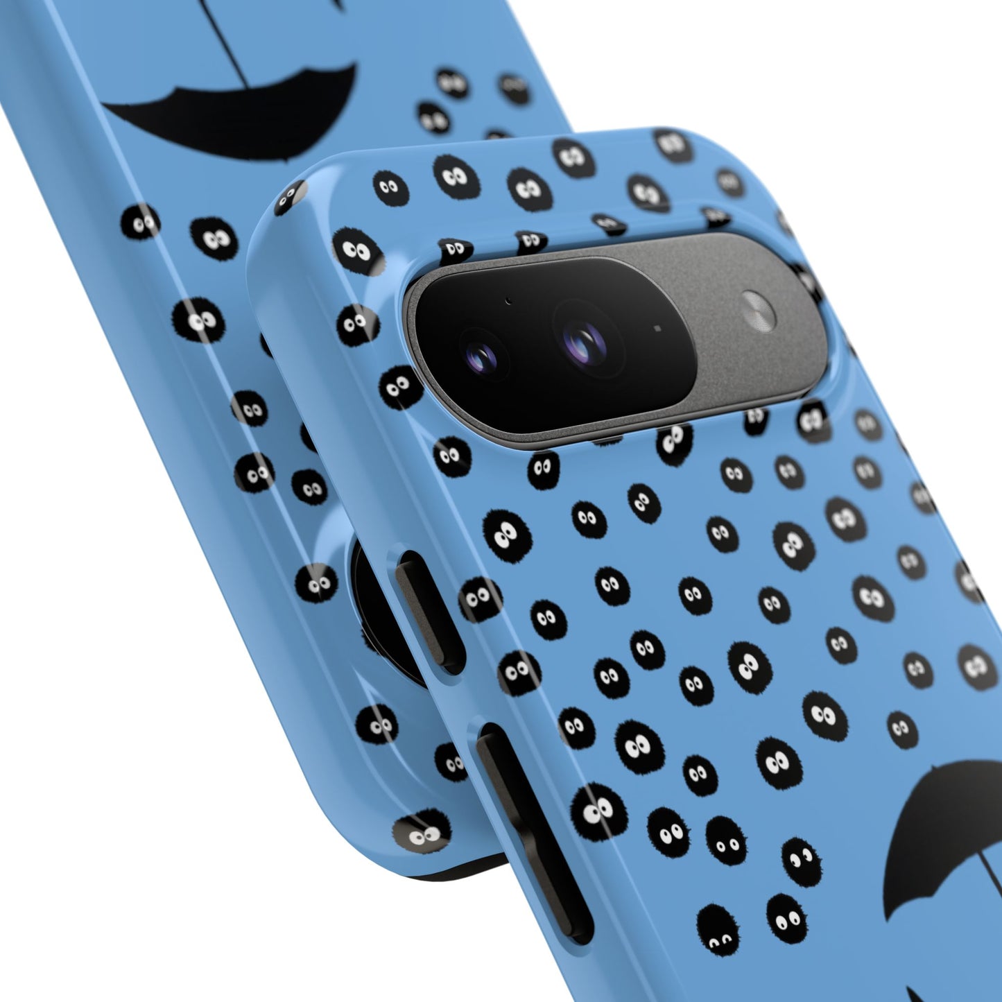 Totoro Umbrella Phone Case – Studio Ghibli-Inspired Totoro Soot Sprite Design