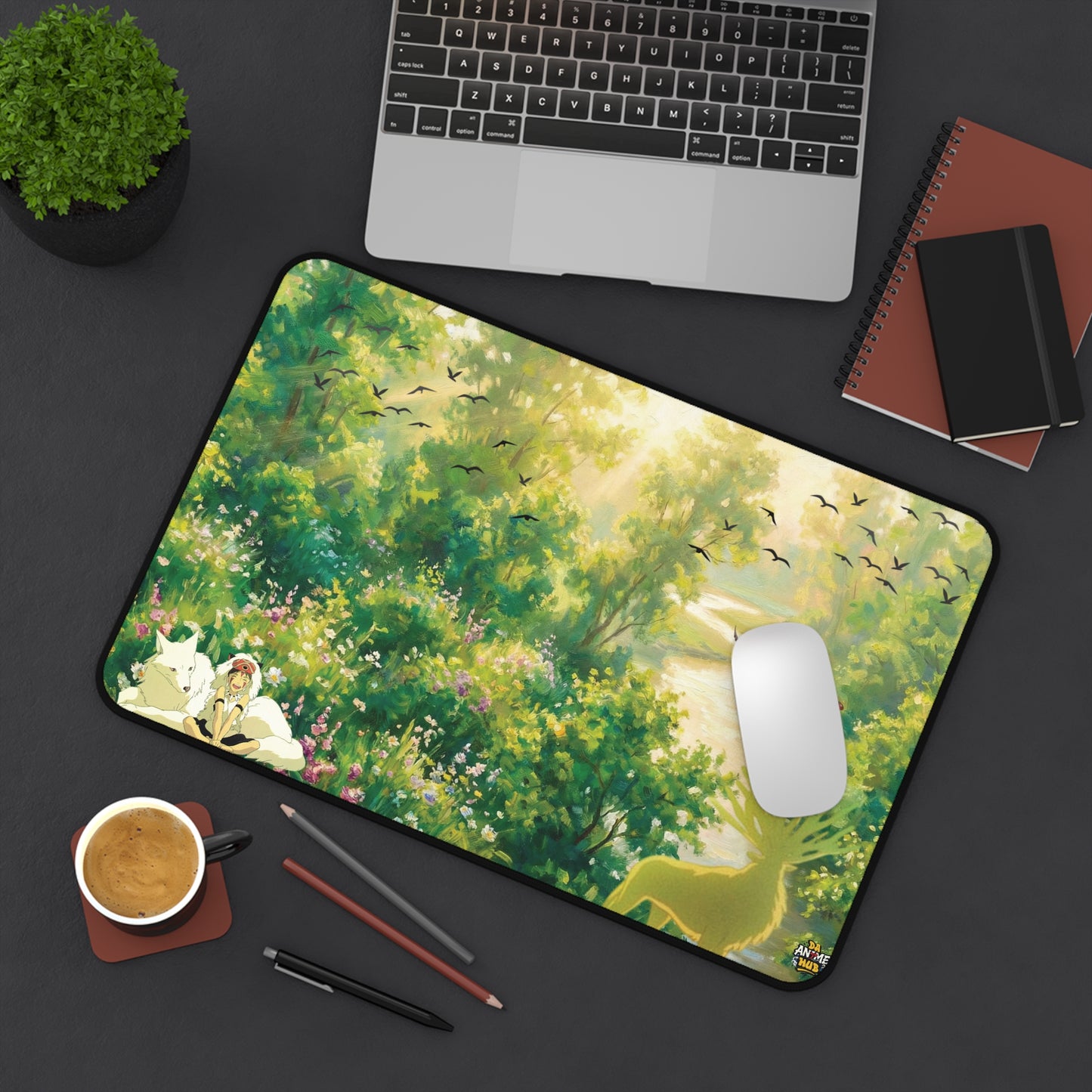 Forest of Life Desk Mat — Joyful Peace Princess Mononoke-Inspired