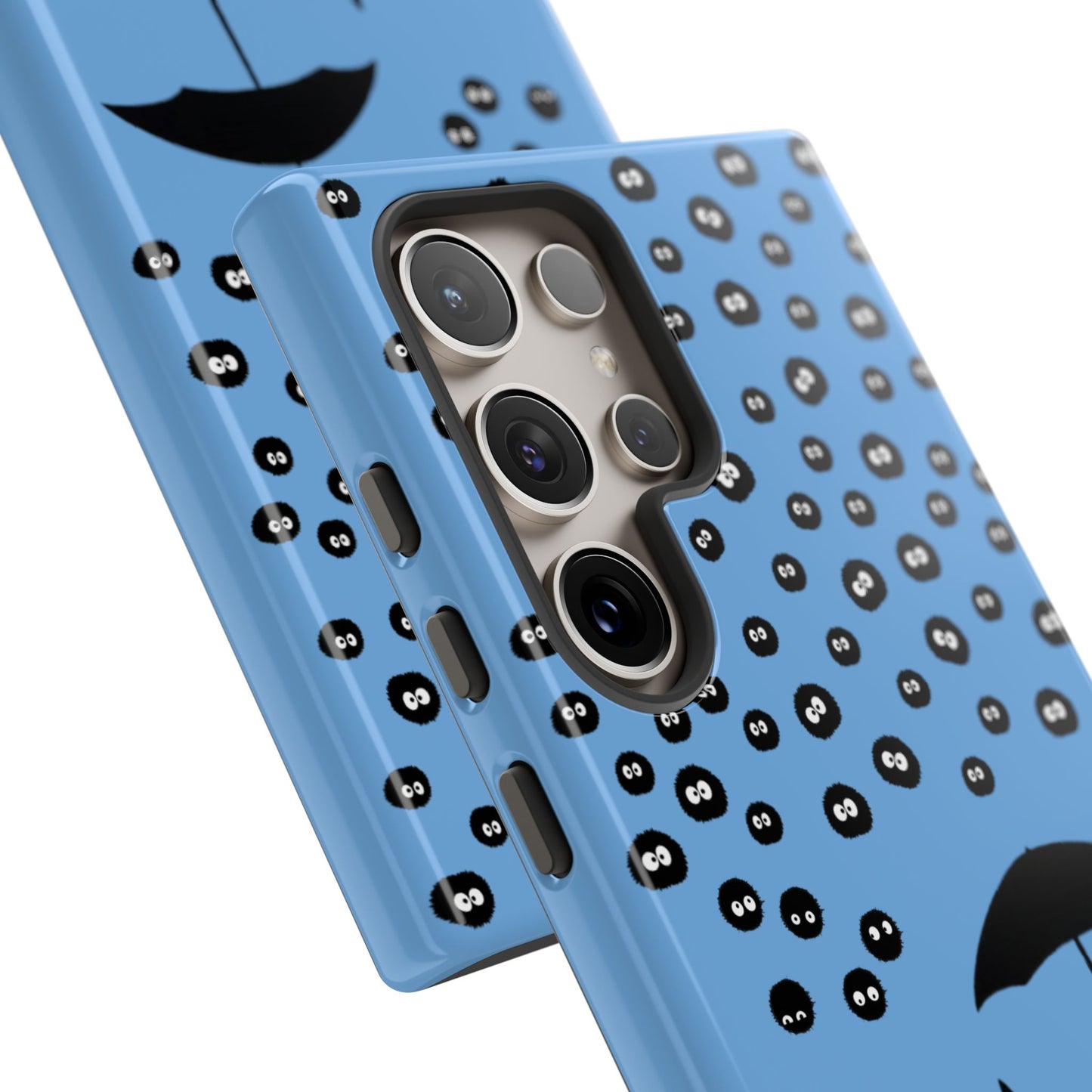 Totoro Umbrella Phone Case – Studio Ghibli-Inspired Totoro Soot Sprite Design