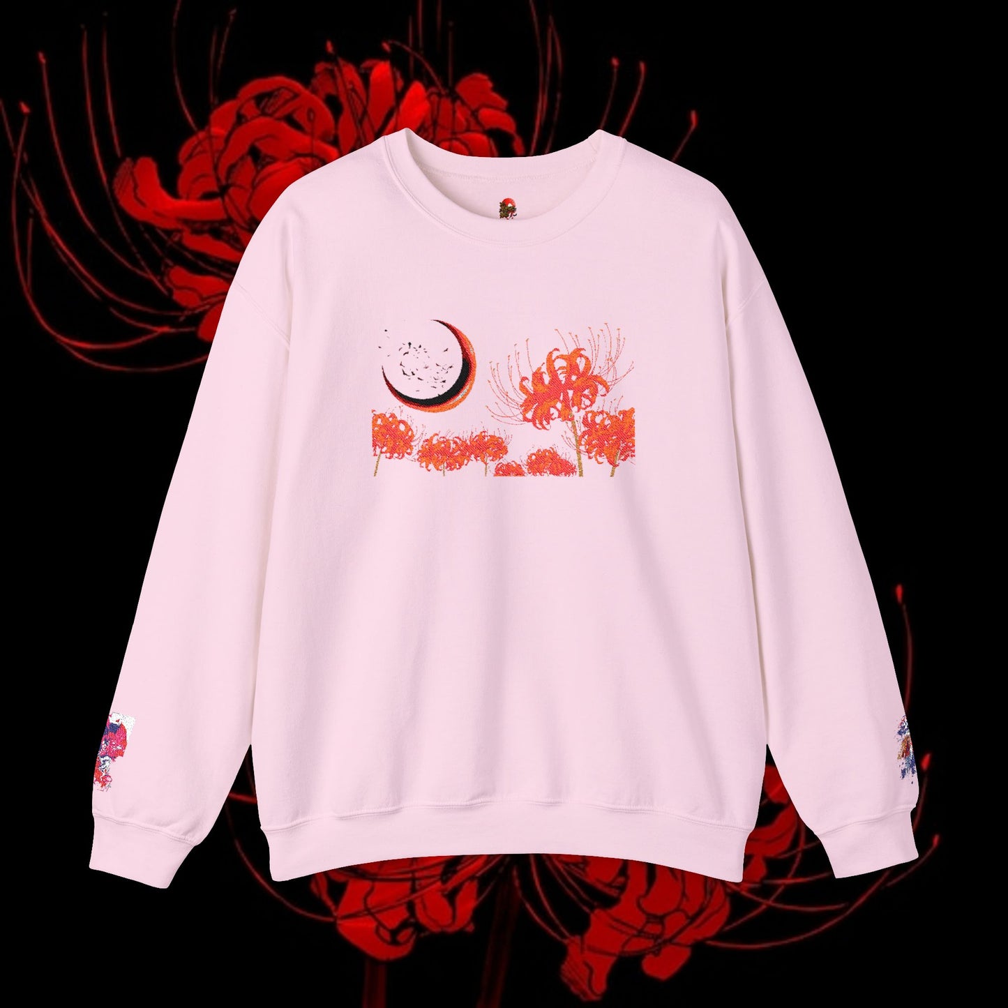 Tokyo Ghoul-Inspired Spider Lily Sweatshirt — Rize & Touka Anime Crewneck