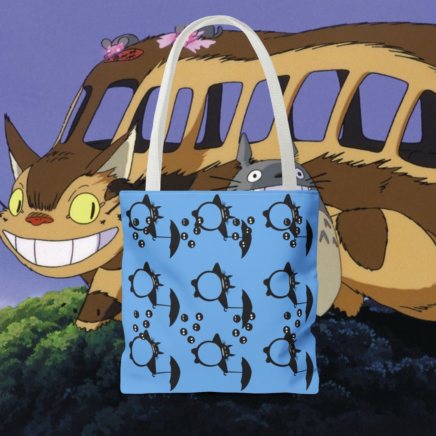 Studio Ghibli Totoro-Inspired Tote Bag — Cute Anime AOP Carryall
