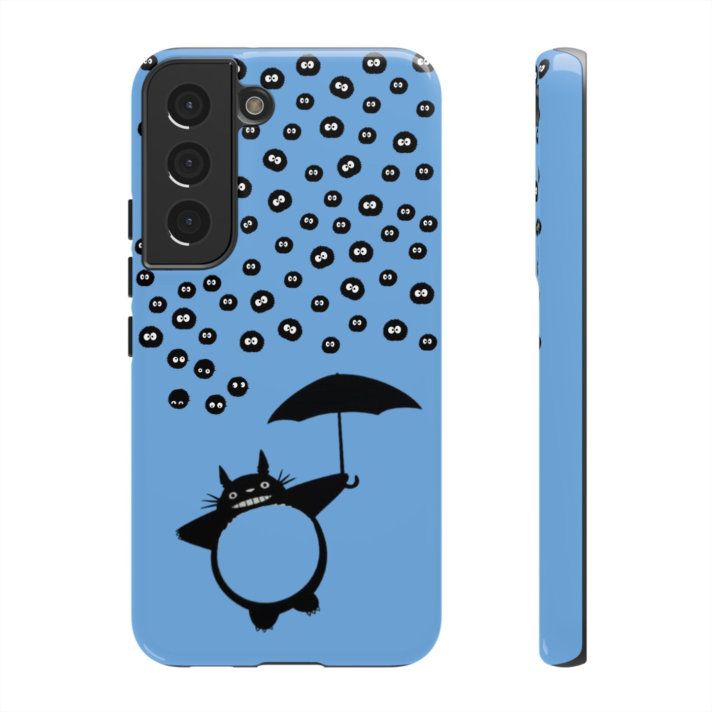 Totoro Umbrella Phone Case – Studio Ghibli-Inspired Totoro Soot Sprite Design