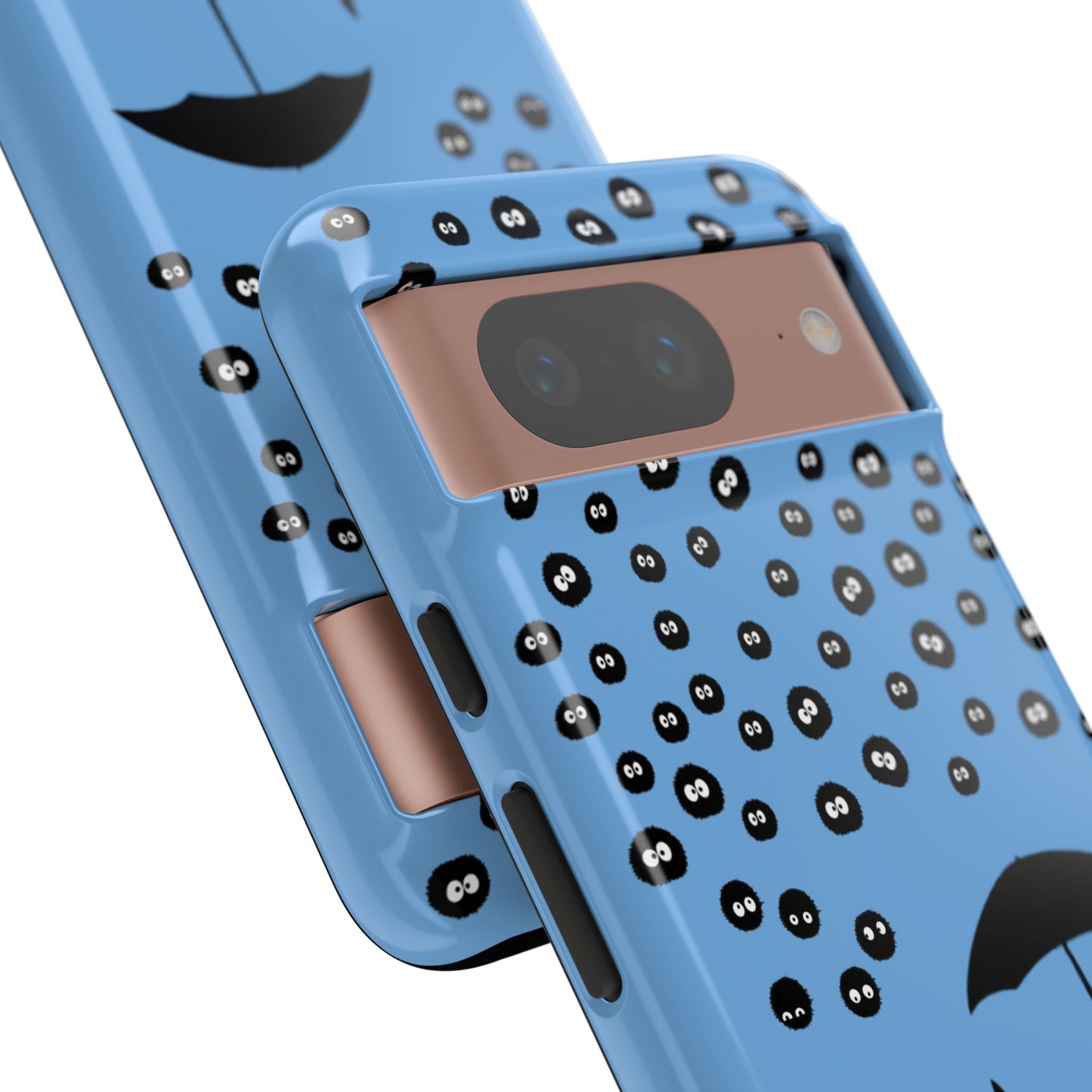 Totoro Umbrella Phone Case – Studio Ghibli-Inspired Totoro Soot Sprite Design