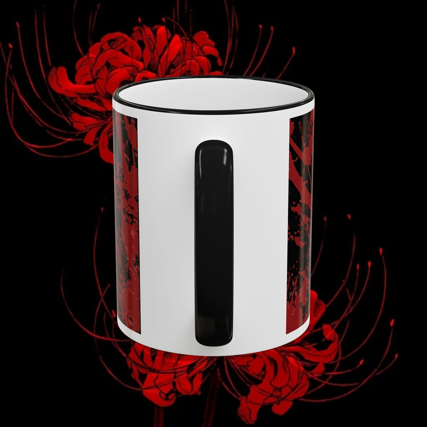 Tokyo Ghoul Inspired Accent Rim & Handle Mug — Anime Coffee Cup (11oz/15oz)