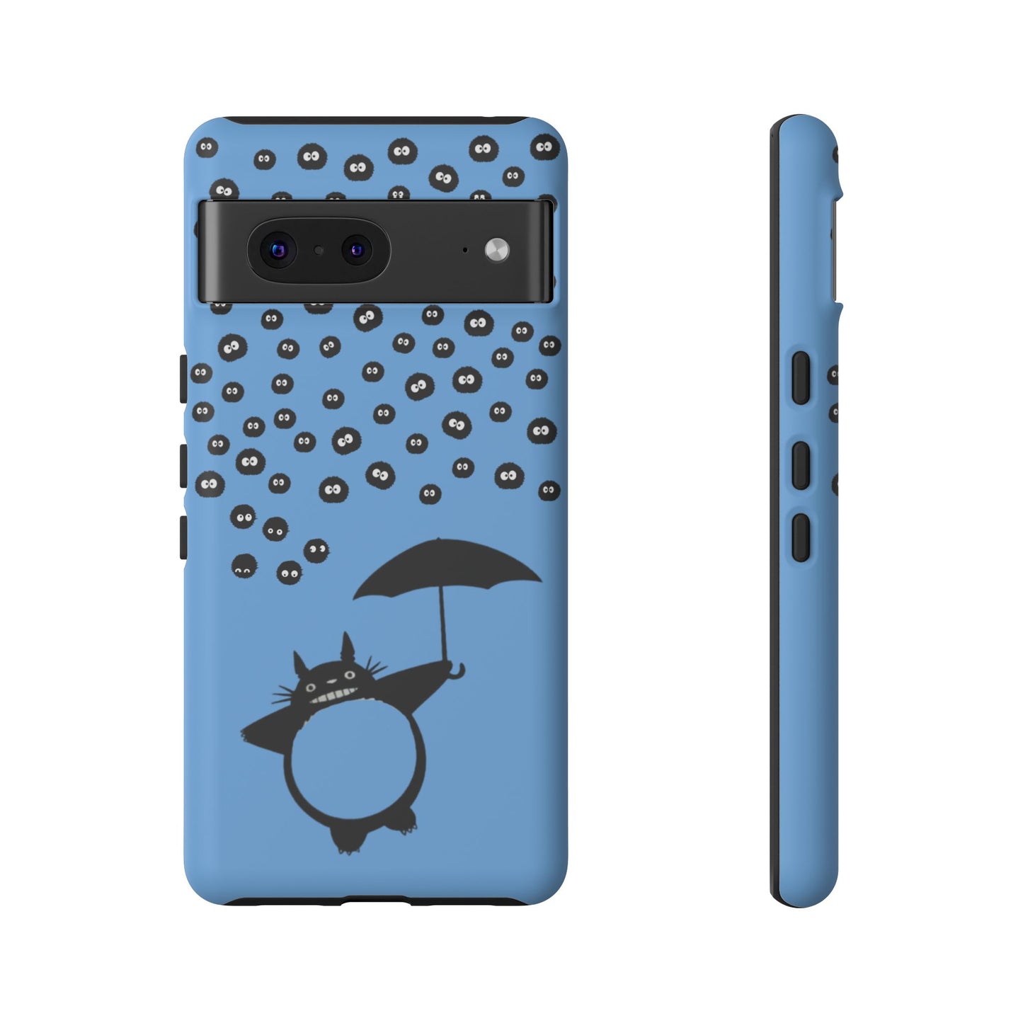 Totoro Umbrella Phone Case – Studio Ghibli-Inspired Totoro Soot Sprite Design