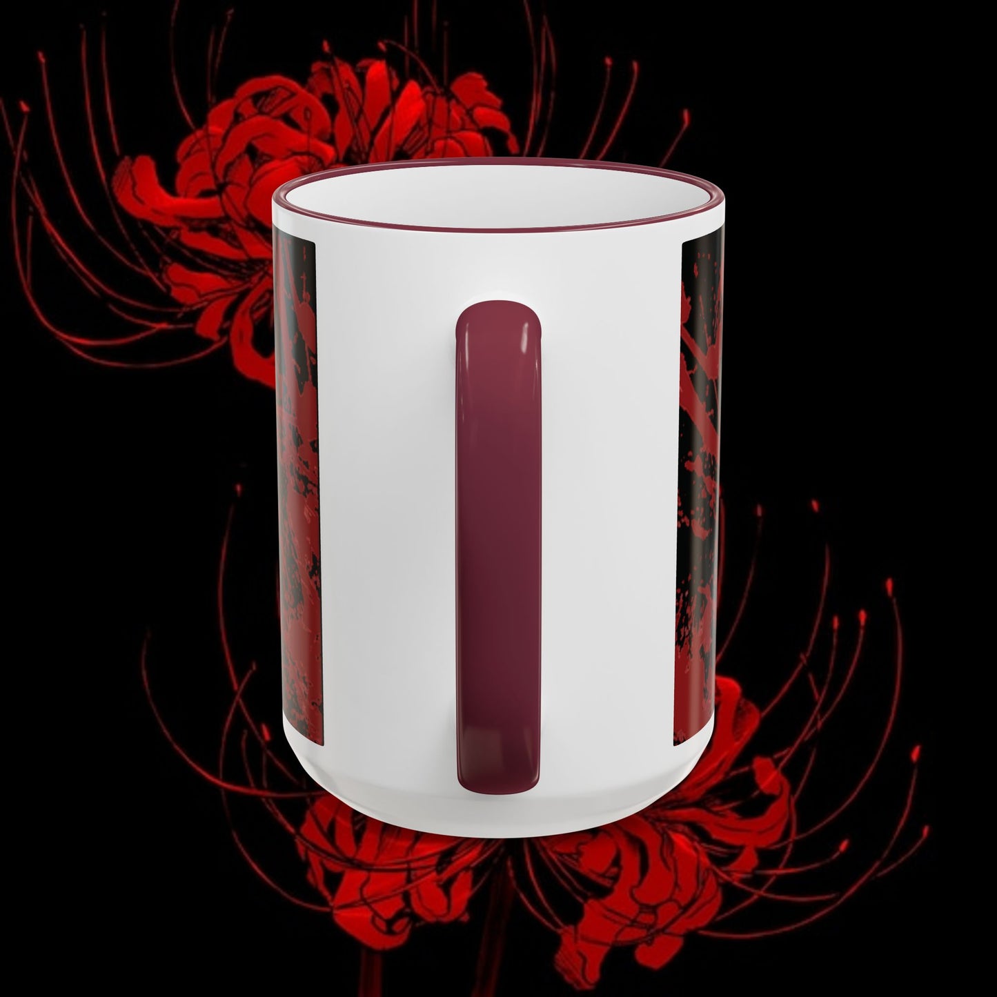 Tokyo Ghoul Inspired Accent Rim & Handle Mug — Anime Coffee Cup (11oz/15oz)