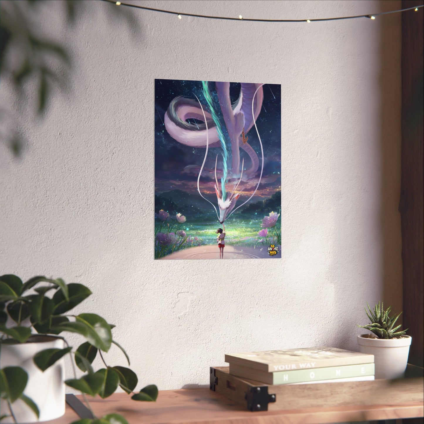 Matte Vertical Poster — Water Spirit Dragon Encounter Wall Art