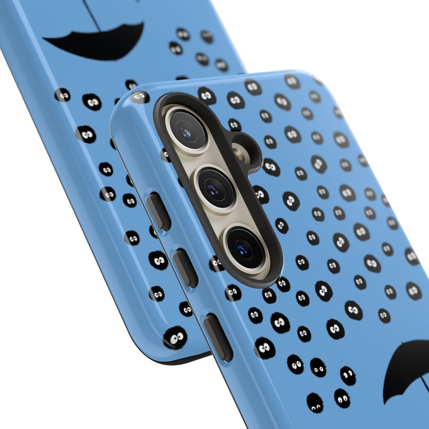 Totoro Umbrella Phone Case – Studio Ghibli-Inspired Totoro Soot Sprite Design