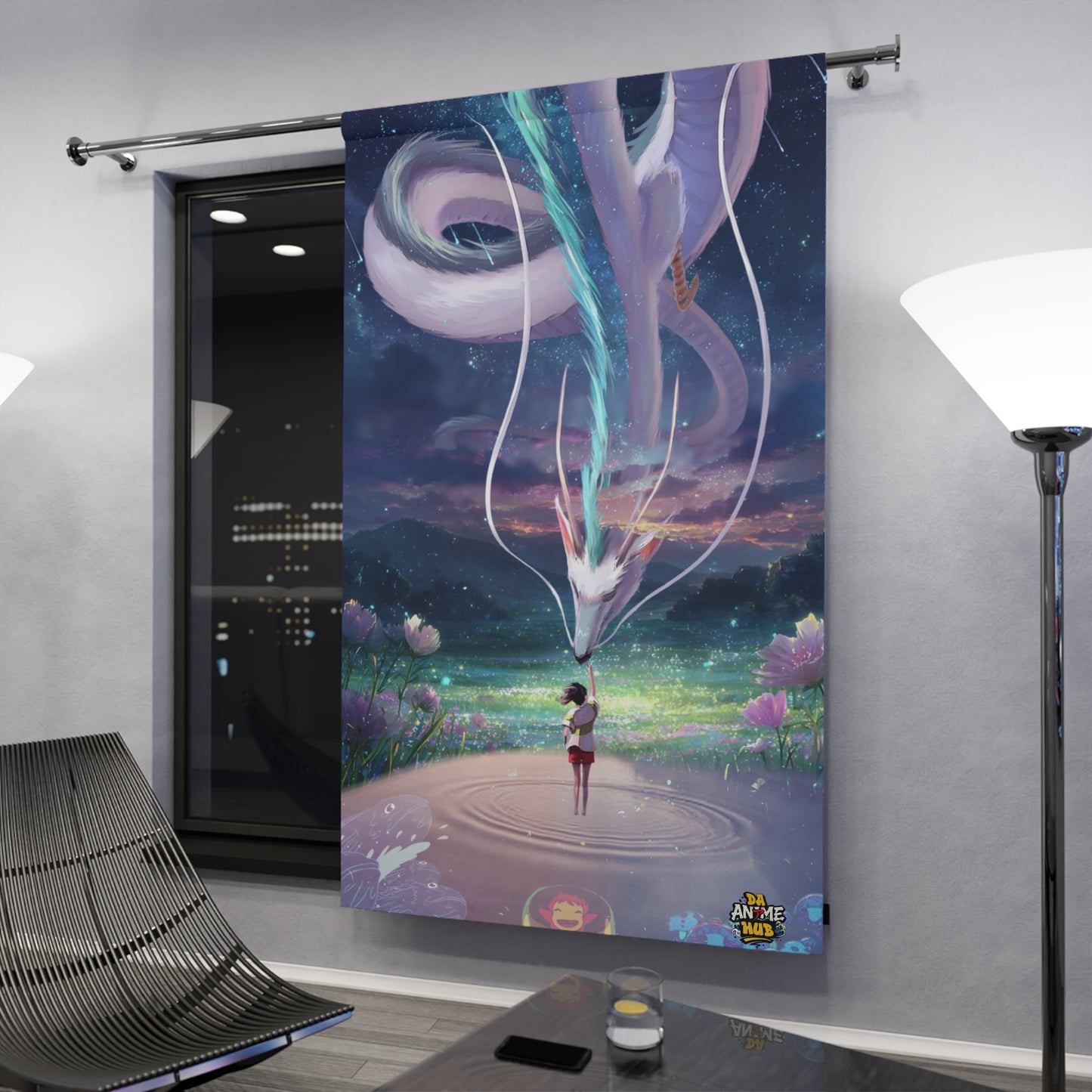 Ghibli-Inspired Dreamlike Window Curtain