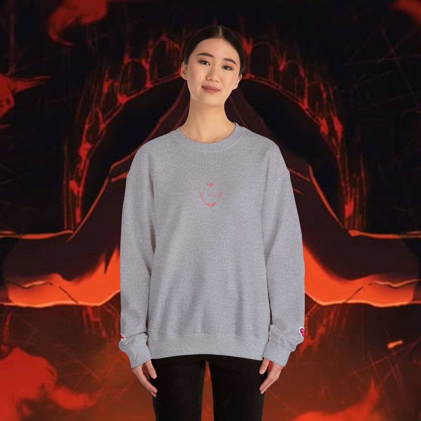 King of Curses Embroidered Crewneck Sweatshirt