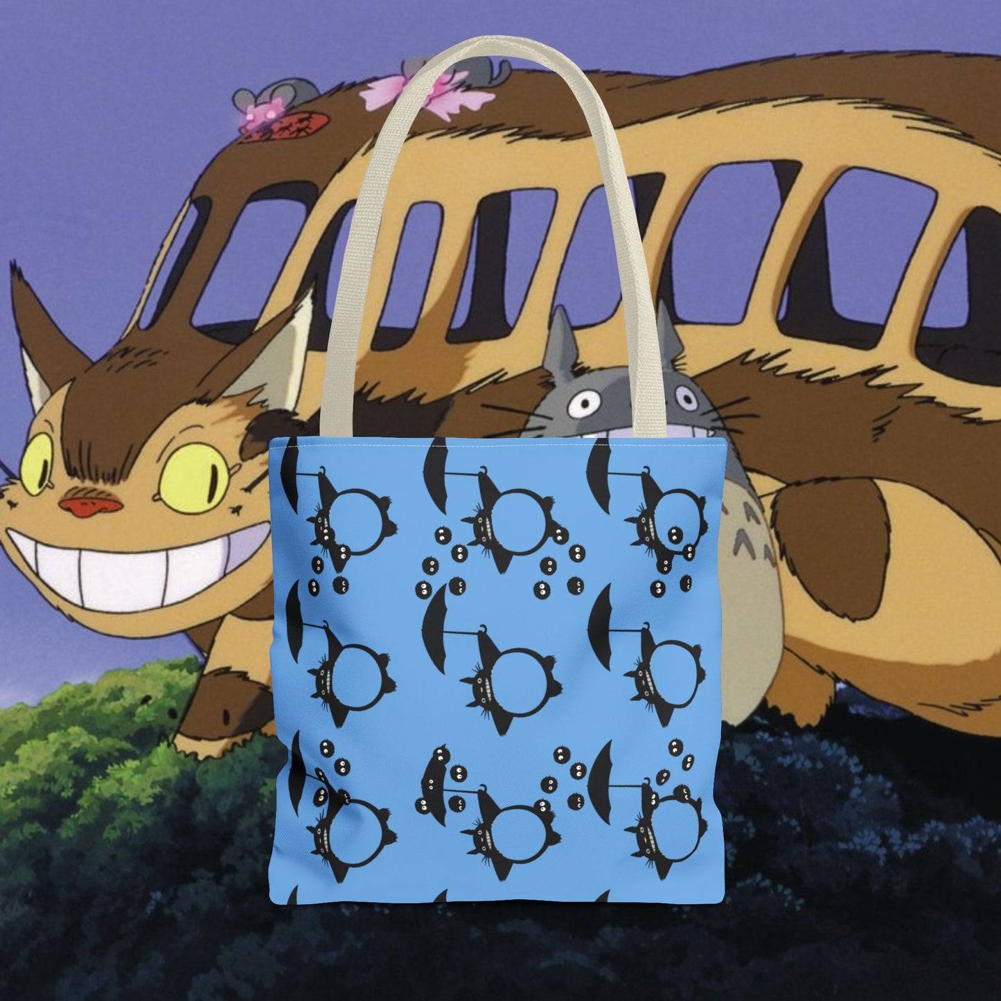 Studio Ghibli Totoro-Inspired Tote Bag — Cute Anime AOP Carryall