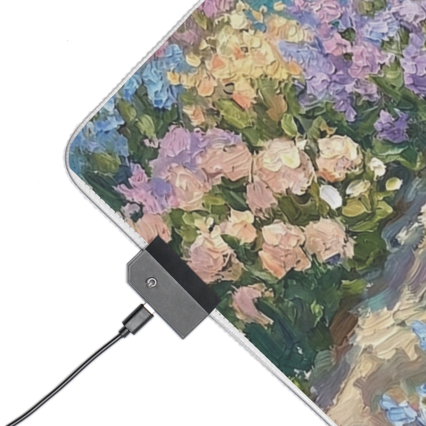 LED Mouse Pad —  Memories Of The Water Spirit , Chihiro & Haku Water Spirit Floral Garden