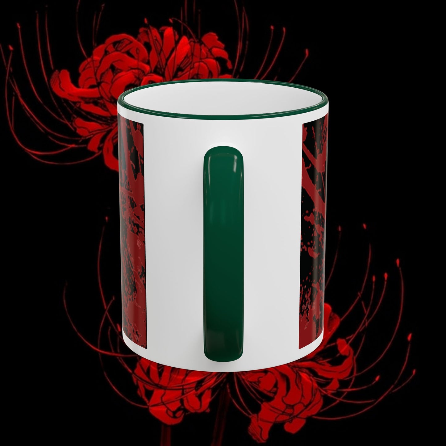 Tokyo Ghoul Inspired Accent Rim & Handle Mug — Anime Coffee Cup (11oz/15oz)