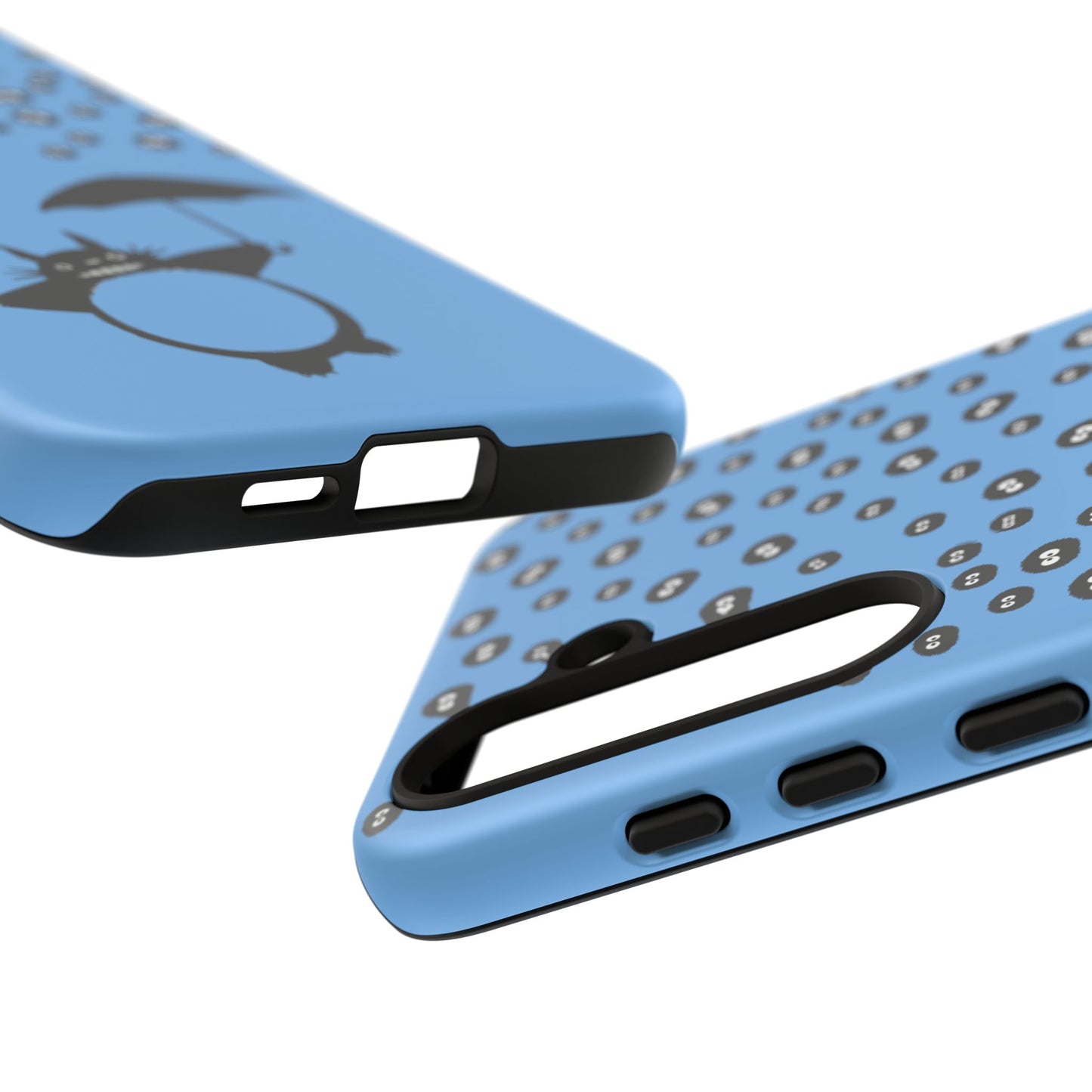 Totoro Umbrella Phone Case – Studio Ghibli-Inspired Totoro Soot Sprite Design