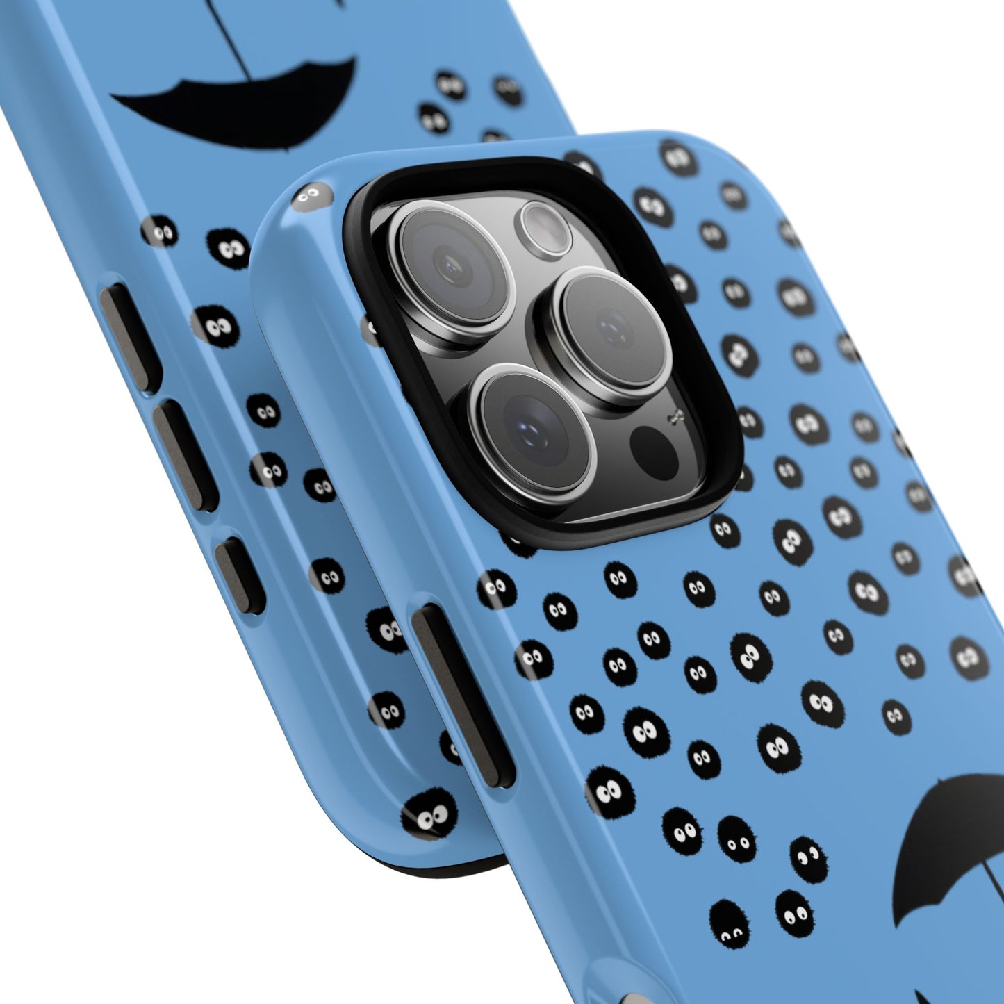 Totoro Umbrella Phone Case – Studio Ghibli-Inspired Totoro Soot Sprite Design
