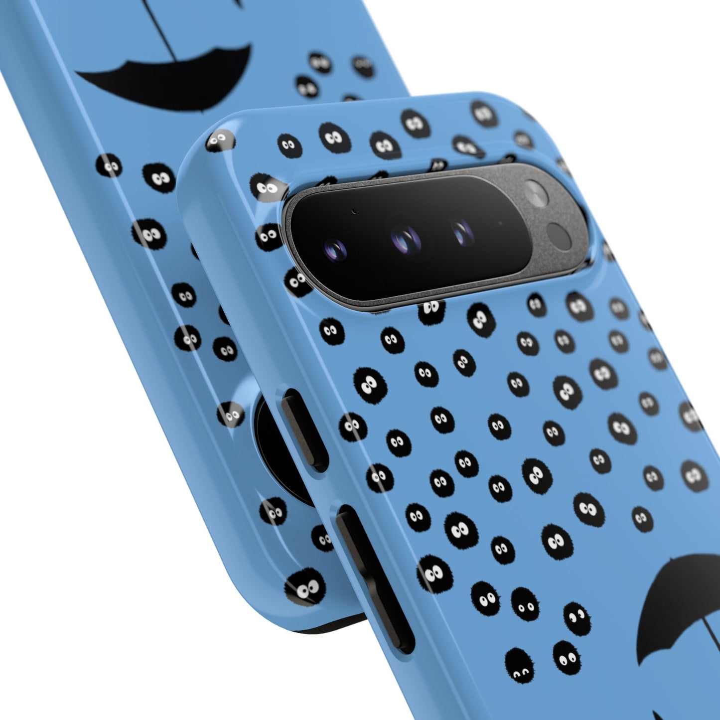 Totoro Umbrella Phone Case – Studio Ghibli-Inspired Totoro Soot Sprite Design