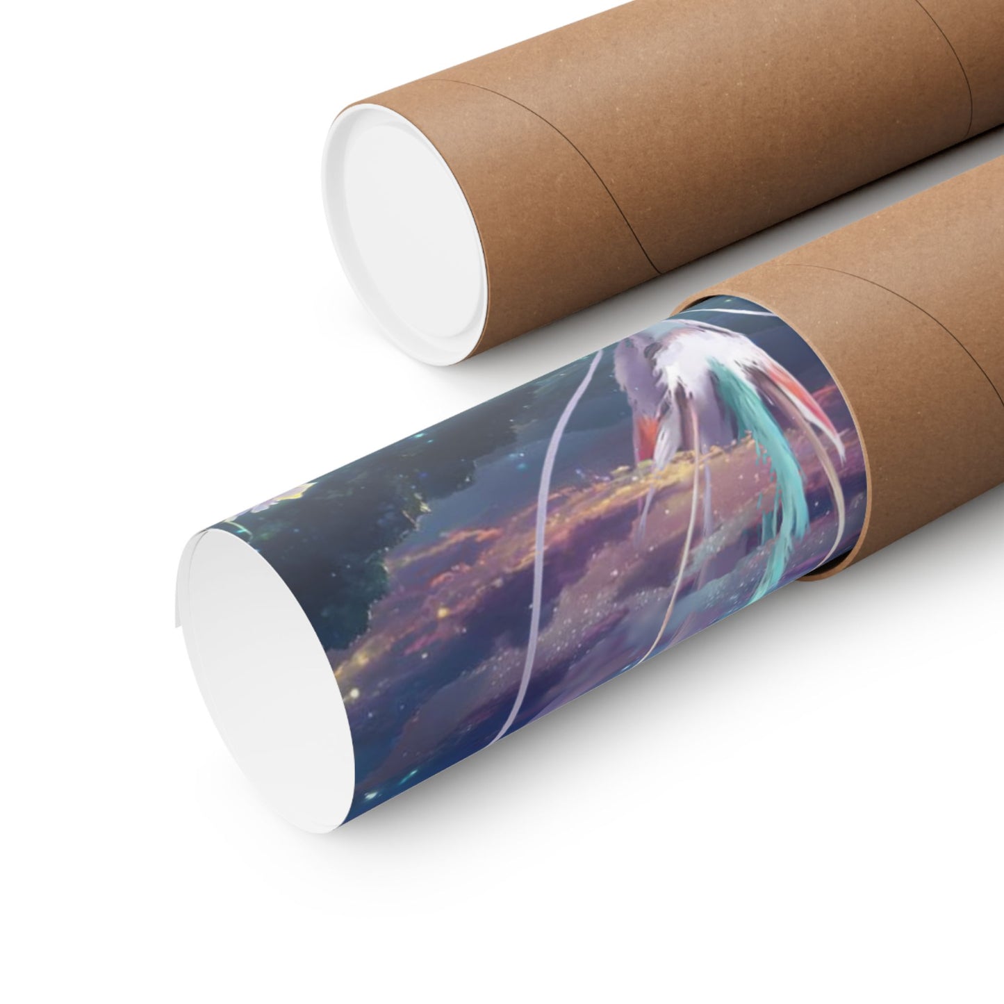Matte Vertical Poster — Water Spirit Dragon Encounter Wall Art