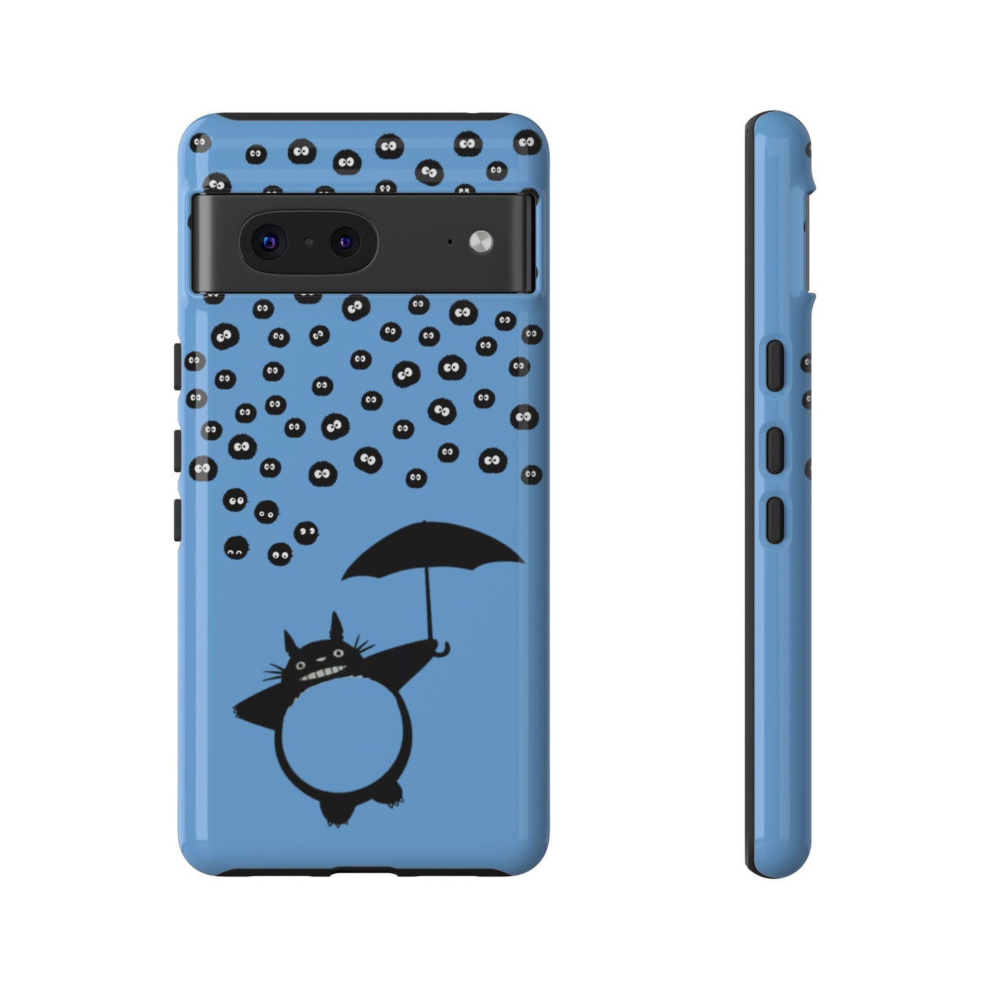 Totoro Umbrella Phone Case – Studio Ghibli-Inspired Totoro Soot Sprite Design