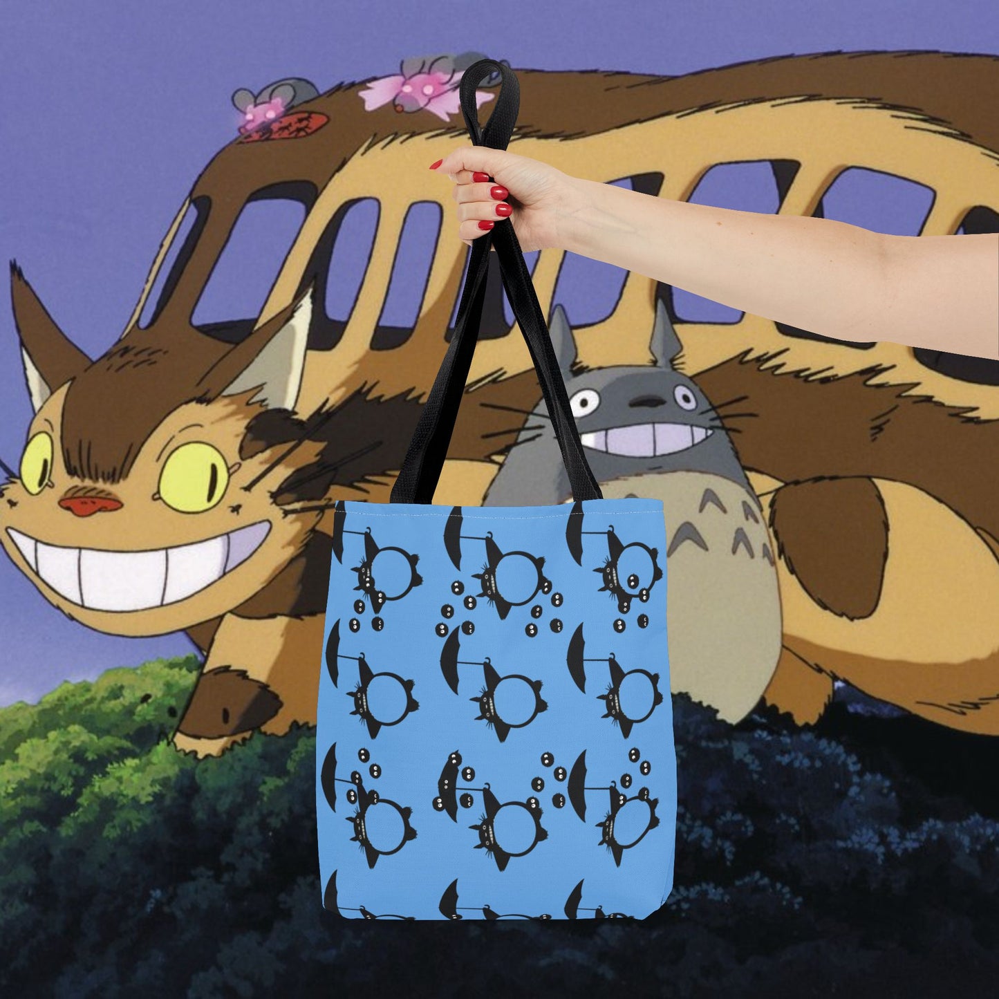 Studio Ghibli Totoro-Inspired Tote Bag — Cute Anime AOP Carryall