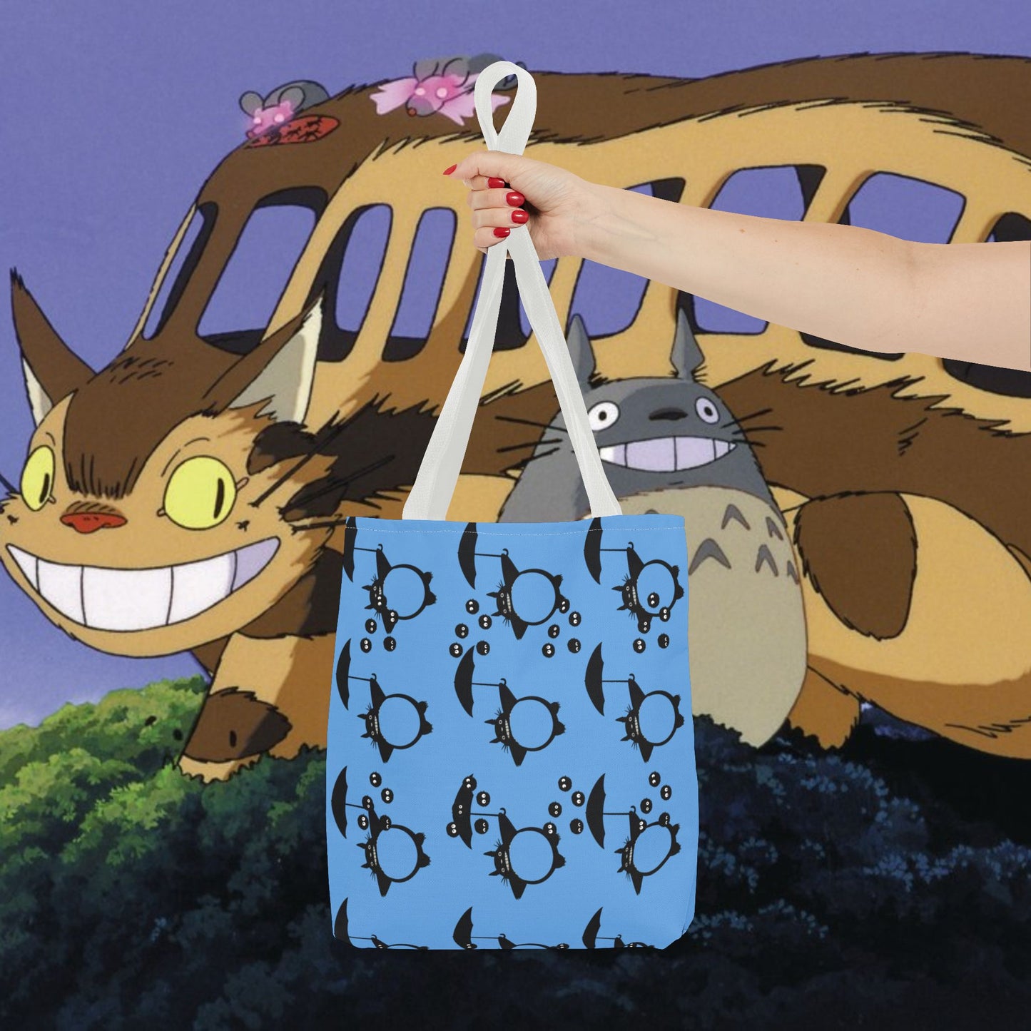 Studio Ghibli Totoro-Inspired Tote Bag — Cute Anime AOP Carryall
